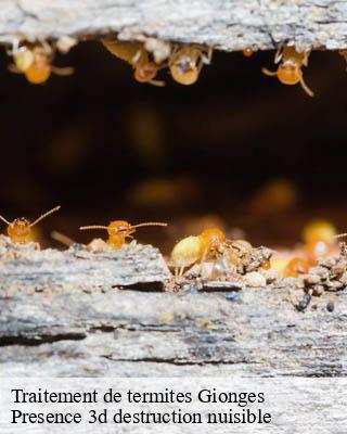 Traitement de termites gionges-51130 Presence 3d destruction nuisible